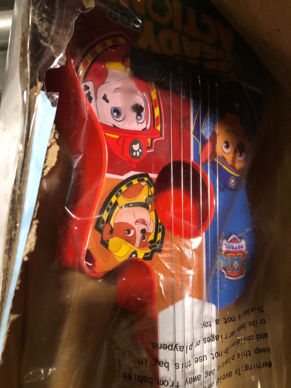 Photo 1 of Paw Patrol 21" Kids Guitar Toy GT1-01371 | Inspired Design, Easy-to-Hold, Thin Frets and Low String, Traditional Acoustic Guitar Shape, Secret Stickers, Real Tuning Gears
