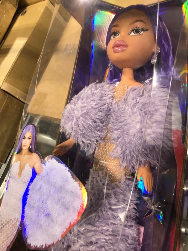 Photo 1 of Bratz x Kylie Jenner 24-Inch Large-Scale Fashion Doll with Gown, 2 Feet Tall, Amazon Exclusive