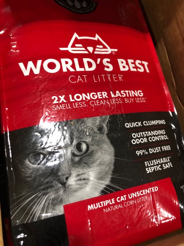 Photo 4 of WORLD'S BEST CAT LITTER Multiple Cat Unscented 15 Pounds