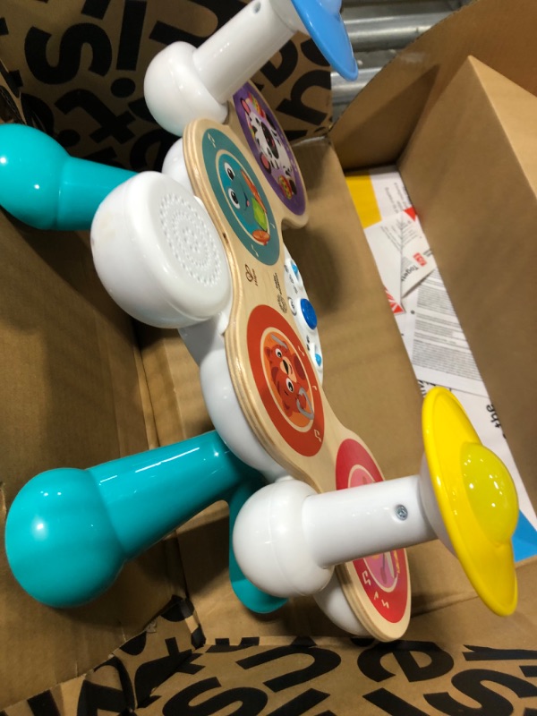 Photo 3 of Baby Einstein Together in Tune Drums? Safe Wireless Wooden Musical Toddler Toy, Magic Touch Collection, Age 12 Months+ Connected Drum