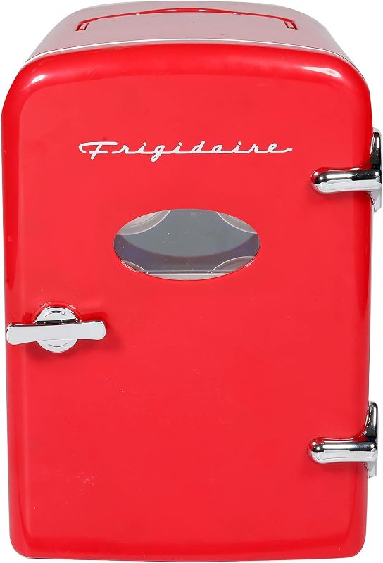 Photo 1 of Frigidaire EFMIS175-RED Portable Mini Fridge-Retro Extra Large 9-Can Travel Compact Refrigerator, 5L, RED
