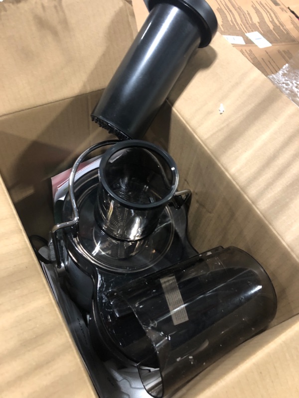Photo 3 of ***FOR PARTS ONLY***

Juicer Machine, 500W Centrifugal Juicer Extractor with Wide Mouth 3” Feed Chute for Fruit Vegetable, Easy to Clean, Stainless Steel, BPA-free (Black)