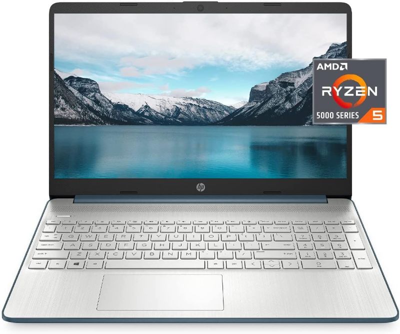 Photo 1 of HP 15 Business Laptop Computer, AMD Ryzen 5 5500U, 15.6" FHD Display, Windows 11 Pro, 16GB RAM, 512GB SSD, SD Card Reader, Fast Charge, AC Smart pin, 32GB Durlyfish USB Card
