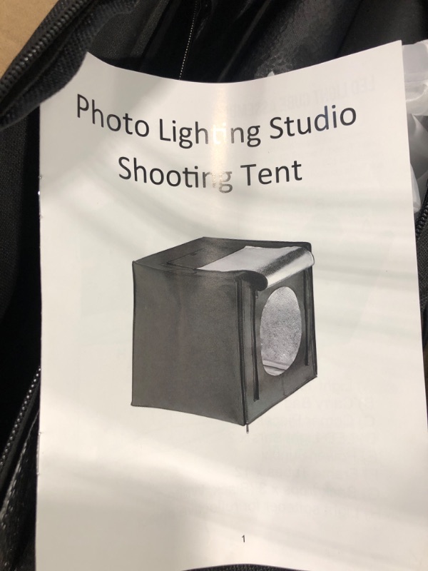 Photo 4 of Finnhomy 24x24 Photo Box Professional Portable Photo Studio Photo Light Studio Photo Tent Light Box Table Top Photography Shooting Tent Box Lighting Kit 24" x 24"