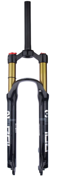 Photo 1 of BOLANY 26/27.5/29 inch MTB Bicycle Magnesium Alloy Suspension Fork, Tapered Steerer and Straight Steerer Front Fork (Manual Lockout - Remote Lockout)
