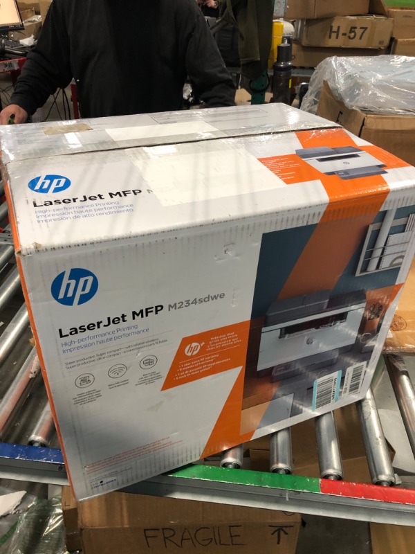 Photo 2 of HP LaserJet MFP M234sdwe Wireless Black and White All-in-One Printer with built-in Ethernet & fast 2-sided printing, HP+ and bonus 6 months Instant Ink (6GX01E)