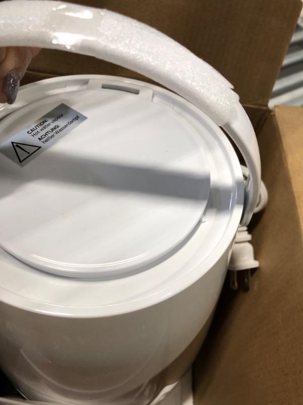 Photo 3 of Elechomes Top-Fill Ultrasonic Humidifier 4L, Warm and Cool Mist, Auto-Off, Easy to Clean, BPA Free for Bedroom Baby Room, Plants, UC4001 White 4L Warm & Cool