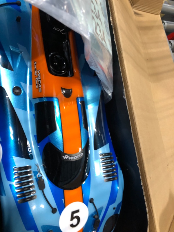 Photo 6 of AMORIL 1/10 AK-917 Fast Brushless RC Cars for Adults,Max 75mph Hobby Electric On-Road RTR Supercar with 9KG Metal Servo,3650 4300KV Brushless Motor,60A Independent ESC,Remote Control Car for Boys,Cyan Blue Brushless 1:10 Scale