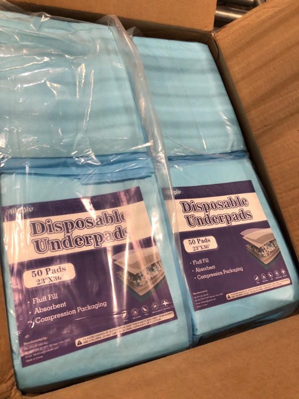 Photo 3 of 100 pack ) 23.5"x35.5" (60x90cm) Quick-Dry Dog and Puppy Toilet Training Pads - Ultra Absorbent Pet Pee Pads - with Leak-Proof Moisture Locking Technology - for Extra Large Dogs, Cats, and Rabbits 23.5"*35.5" 100