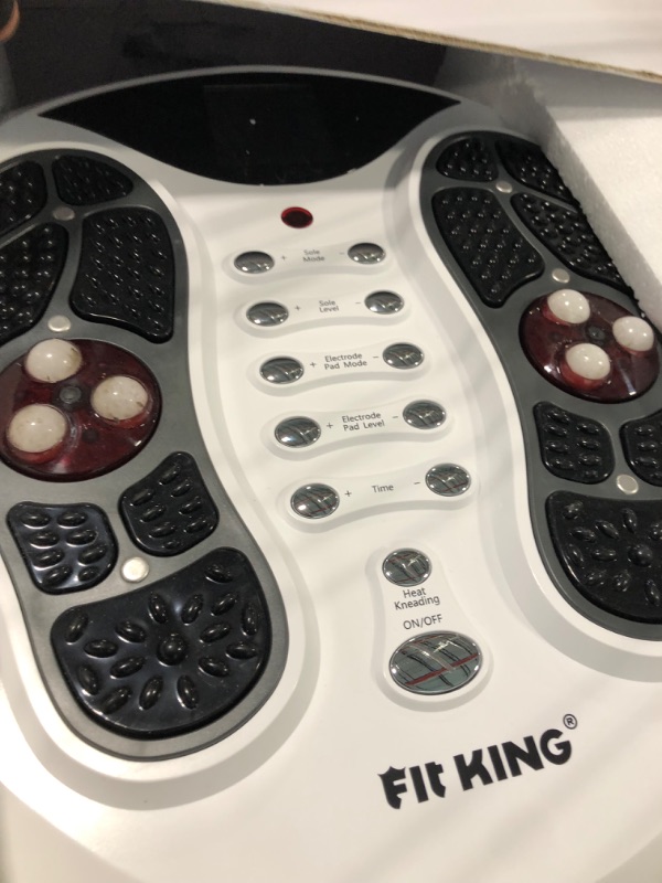 Photo 1 of FIT KING Foot Circulation Stimulator Machine (FSA HSA Eligible) with EMS TENS Pads, Advanced Nerve Muscle Massager for Neuropathy Pain and Circulation,Plantar Fasciitis,Diabetes,RLS Pain Relief