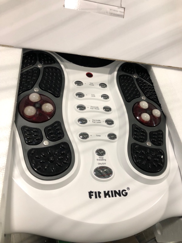Photo 1 of FIT KING Foot Circulation Stimulator Machine (FSA HSA Eligible) with EMS TENS Pads, Advanced Nerve Muscle Massager for Neuropathy Pain and Circulation,Plantar Fasciitis,Diabetes,RLS Pain Relief