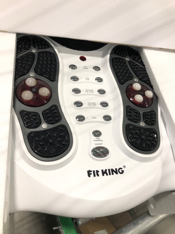Photo 1 of FIT KING Foot Circulation Stimulator Machine (FSA HSA Eligible) with EMS TENS Pads, Advanced Nerve Muscle Massager for Neuropathy Pain and Circulation,Plantar Fasciitis,Diabetes,RLS Pain Relief