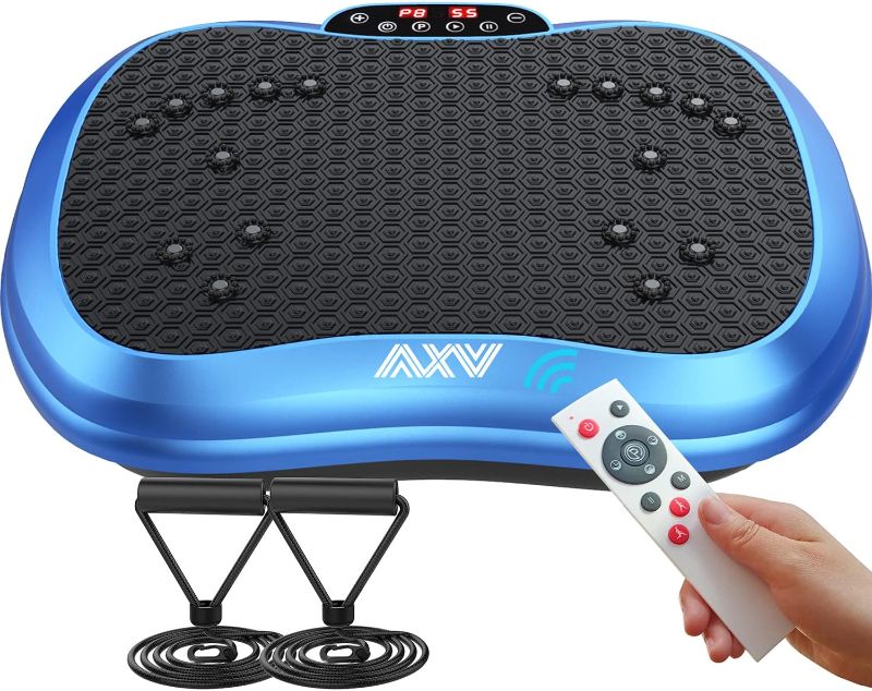 Photo 1 of AXV Vibration Plate Exercise Machine Whole Body Workout Vibrate Fitness Platform Lymphatic Drainage Machine for Weight Loss Shaping Toning Wellness Home Gyms Workout BOAT-GRAY