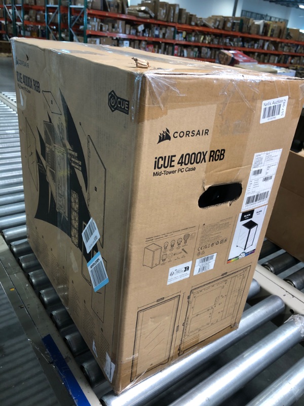 Photo 1 of Corsair iCUE 4000X RGB Mid-Tower ATX PC Case - Black