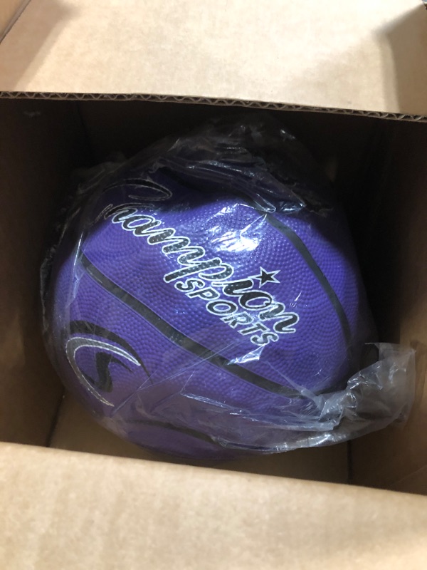 Photo 2 of Champion Sports Pro-Style Basketball Purple Size 6