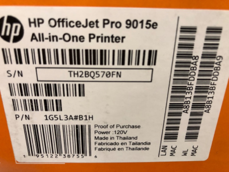 Photo 2 of HP OfficeJet Pro 9015e Wireless Color All-in-One Printer with bonus 6 months Instant ink with HP+ (1G5L3A),Gray