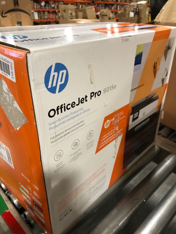 Photo 3 of HP OfficeJet Pro 9015e Wireless Color All-in-One Printer with bonus 6 months Instant ink with HP+ (1G5L3A),Gray