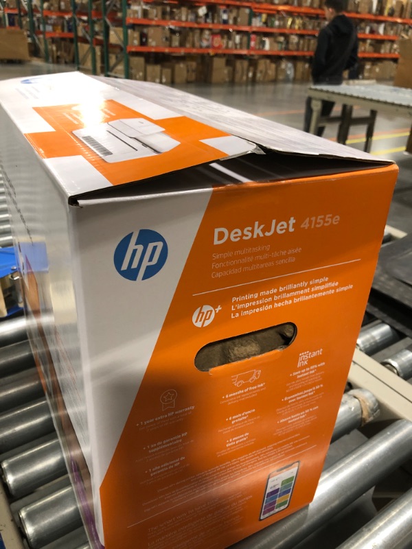 Photo 2 of HP DeskJet 4155e Wireless Color All-in-One Printer & 67XL Tri-Color High-Yield Ink Cartridge | 3YM58AN & 67XL Black High-Yield Ink Cartridge | 3YM57AN Printer + Tri-color Ink + Black Ink