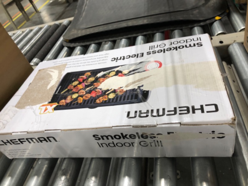 Chefman Electric Smokeless Indoor Grill w/NonStick Cooking Surface & Adjustable Temperature