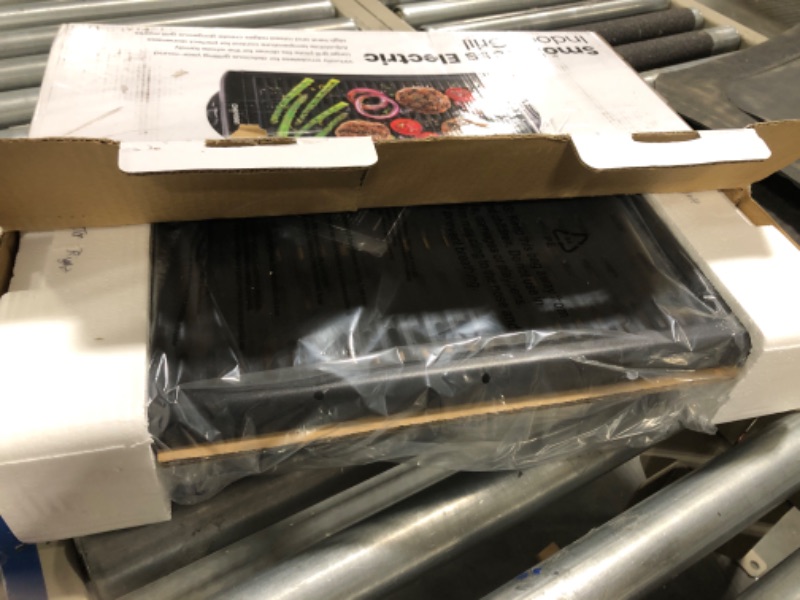 Photo 1 of Chefman Electric Smokeless Indoor Grill w/Non-Stick Cooking Surface & Adjustable Temperature Knob from Warm to Sear for Customized BBQing, Dishwasher Safe Removable Water Tray, Black