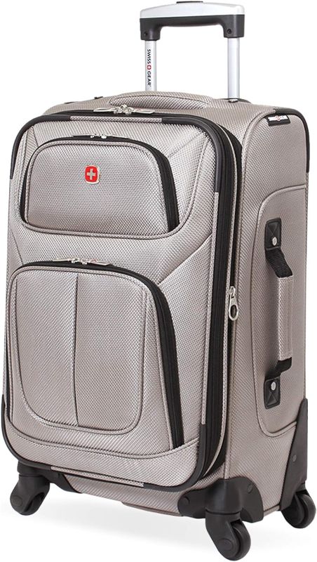 Photo 1 of *Similar Item**Similar Color* SwissGear Sion Softside Expandable Roller Luggage, Pewter, Carry-On 21-Inch