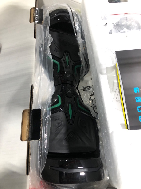 Photo 4 of Hover-1 Superfly Electric Hoverboard, 7MPH Top Speed, 6 Mile Range, Long Lasting Li-Ion Battery, 5HR Full Charge, Built-In Bluetooth Speaker, Rider Modes: Beginner to Expert, Black
