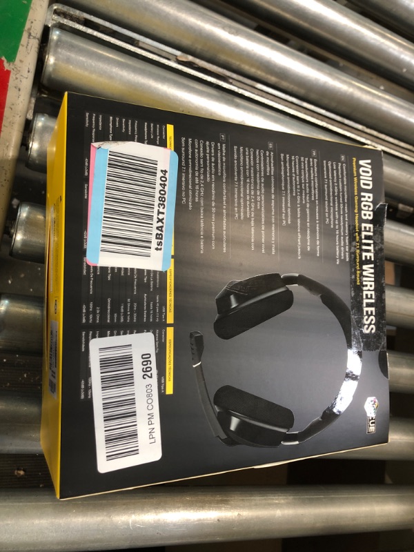 Photo 2 of Corsair Void RGB Elite Wireless Premium Gaming Headset with 7.1 Surround Sound - Discord Certified - Works with PC, PS5 and PS4 - Carbon (CA-9011201-NA), Black VOID RGB ELITE WIRELESS Black