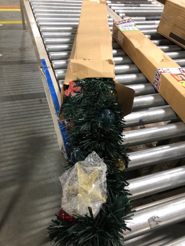 Photo 1 of 3ft Green Fiber Optic Christmas Tree,Prelit Artificial Tabletop Mini Christmas Tree,Star,Butterfly and Ball Ornaments for Best Holiday Home Decorations