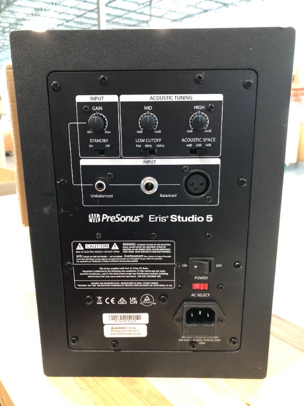 Photo 5 of PreSonus Eris Studio 8 8-inch 2-Way Active Studio Monitors with EBM Waveguide 8" Near Field Studio Monitor 2nd Generation