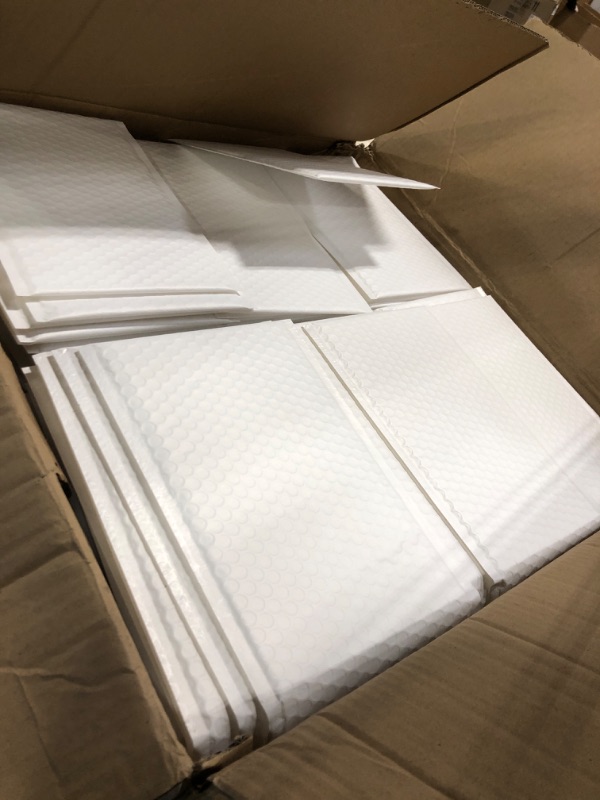 Photo 3 of AM-Ink 250 Pcs #0 6.5x10 Poly Bubble Padded Envelopes Mailers Self Adhesive Shipping Bags