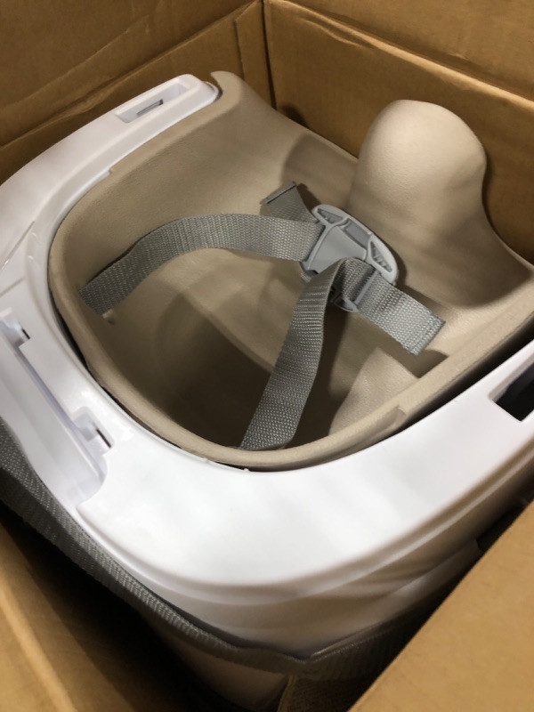 Photo 3 of Ingenuity Baby Base 2-in-1 Booster Feeding & Floor Seat with Self-Storing Tray, Cashmere