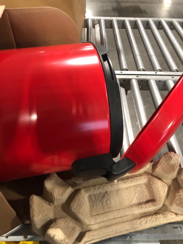 Photo 1 of Brabantia New Icon Step On Soft Closing Kitchen Garbage/Trash Can, 8 Gal, Passion Red Passion Red 8 Gal