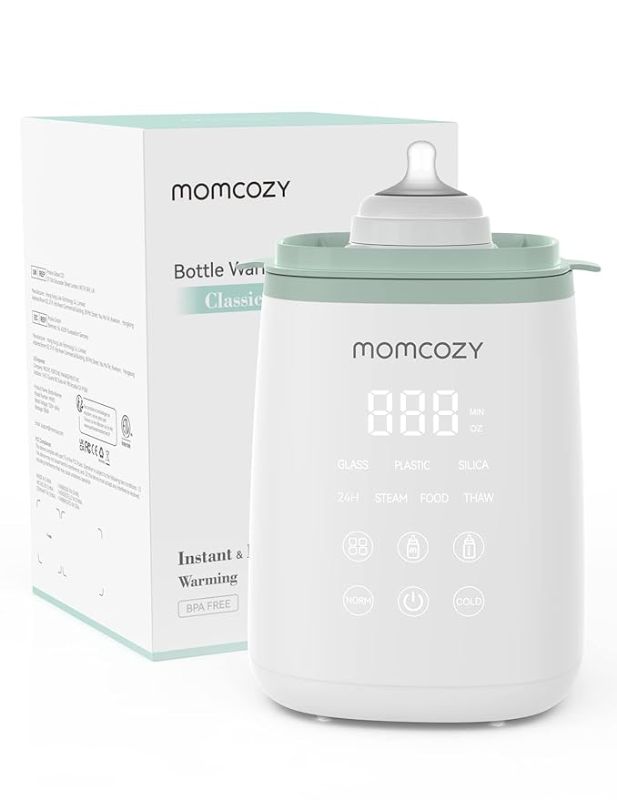 Photo 1 of Momcozy Bottle Warmer, Fast Bottle Warmers for All Bottles with Timer, Accurate Temperature Control and Automatic Shut-Off, Multifunctional Bottle Warmer for Breastmilk or Formula