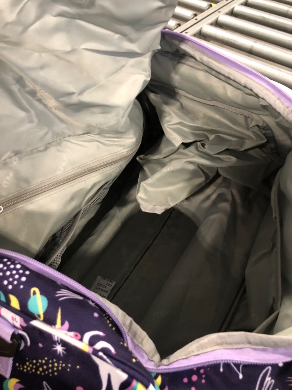 Photo 1 of Choco Mocha Kids Rolling Duffle Bag with Wheels for Girls, 22 inch Unicorn-Purple