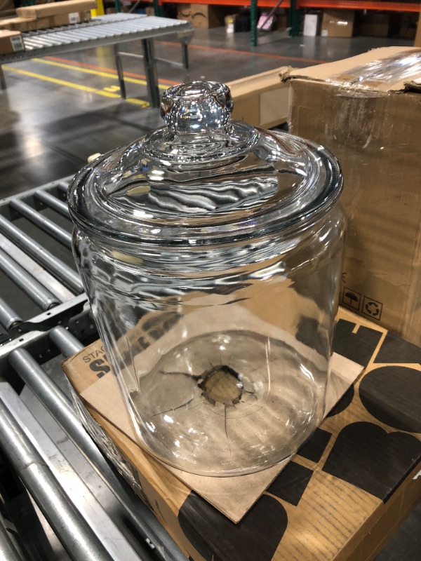 Photo 2 of Anchor Hocking Heritage Hill Glass 1 Gallon Storage Jar, Set of 1