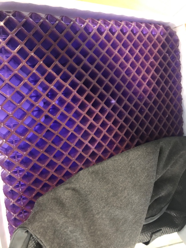 Photo 2 of Purple Royal Seat Cushion - Seat Cushion for The Car Or Office Chair - Temperature Neutral Grid