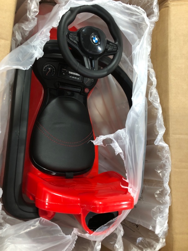 Photo 2 of Best Ride On Cars BMW 4 in 1 Battery Powered Push Car, Red