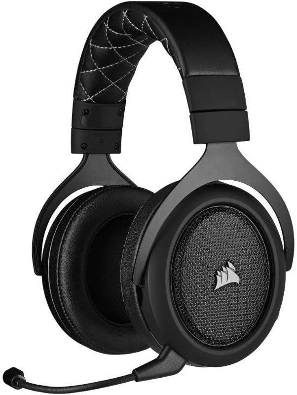 Photo 1 of Corsair HS70 Pro Wireless Gaming Headset - 7.1 Surround Sound Headphones for PC, MacOS, PS5, PS4 - Discord Certified - 50mm Drivers – Carbon