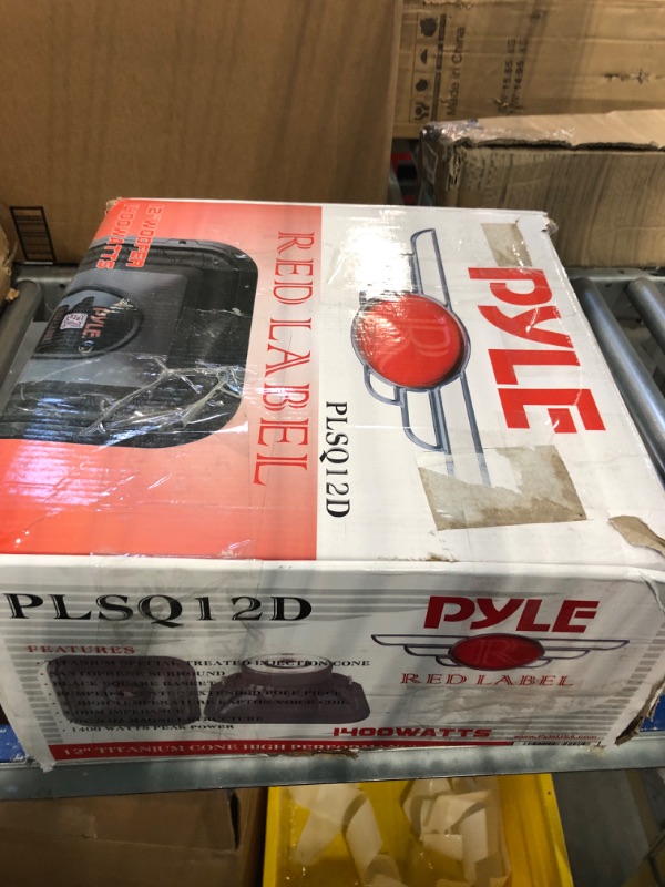 Photo 2 of Pyle PLSQ12D 12-Inch 1,400-Watt Square DVC Subwoofer,BLACK 12-inch 1400 Watts 3-inch Dual Voice Coil 4-ohm