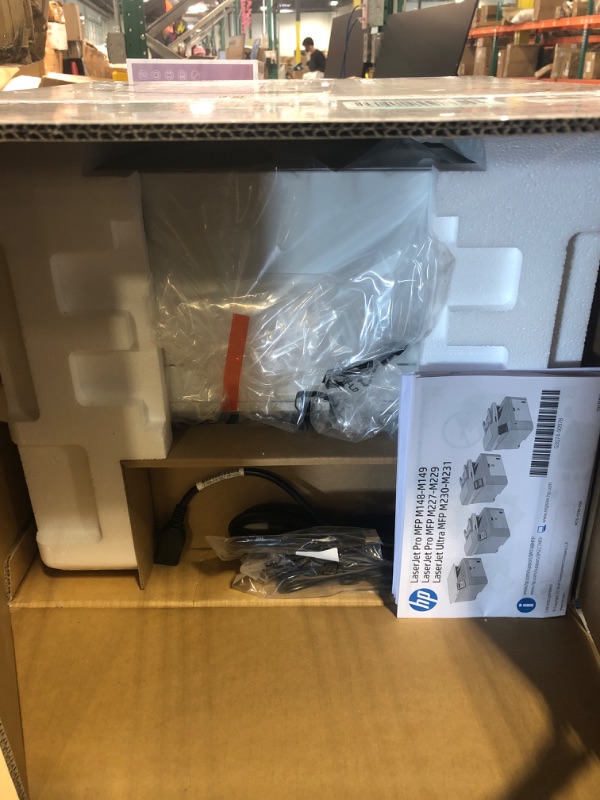 Photo 3 of HP LaserJet Pro MFP M227fdw Wireless Monochrome All-in-One Printer with built-in Ethernet & 2-sided printing, works with Alexa (G3Q75A) White