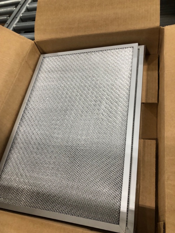 Photo 2 of AMI PARTS BPS1FA30 Aluminum Filter (2pcs) Compatible With B-roan Range Hood--11-3/4" X 14-1/4" X 3/8" 2 Count (Pack of 1) Silver