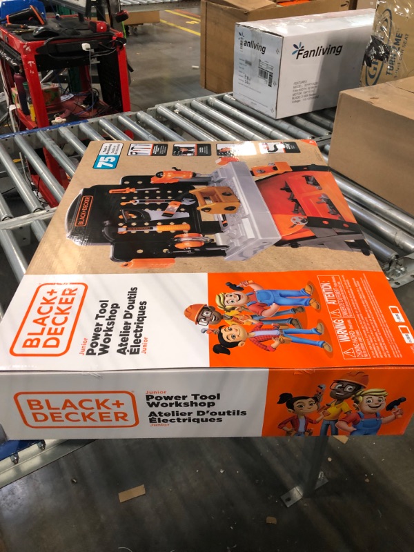 Photo 1 of Black+Decker Kids Workbench - Power Tools Workshop - Build Your Own Toy Tool Box – 75 Realistic Toy Tools and Accessories [Amazon Exclusive]