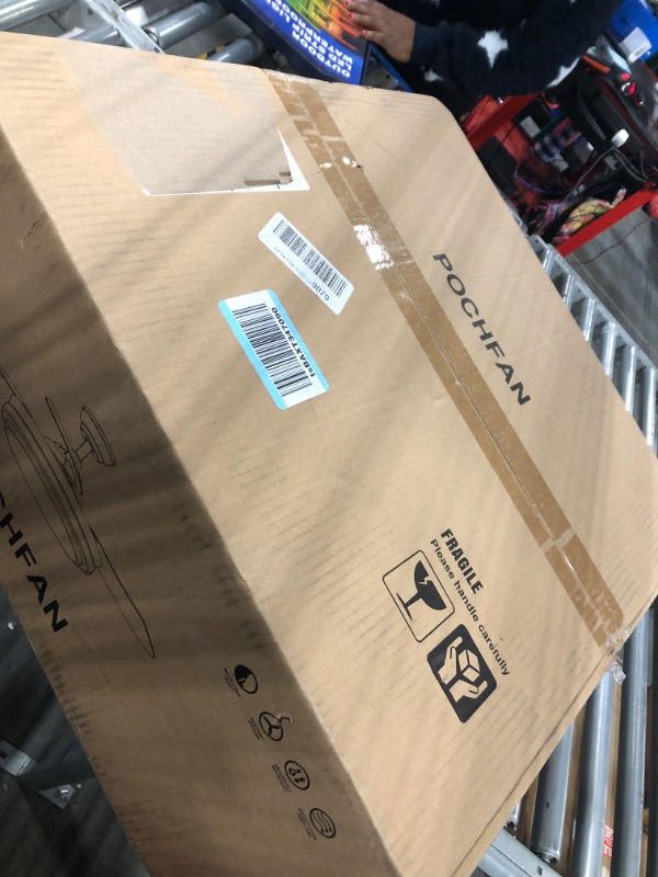 Photo 1 of POCHFAN Retractable Ceiling Fan with Lights Remote Control, 42 Inch Modern Ceiling Fan for Bedroom Living Room in 3 Color Changeable,Timer, Noiseless DC Motor, 6 Speed, Brush Nickel, Ceiling fans Brushed Nickel (3 Blades)