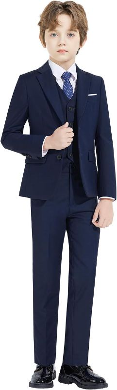 Photo 1 of Almighty Magic Boy's Formal Suits 5 Pieces Slim Fit Suit Set Dresswear Ring Bearer Outfit