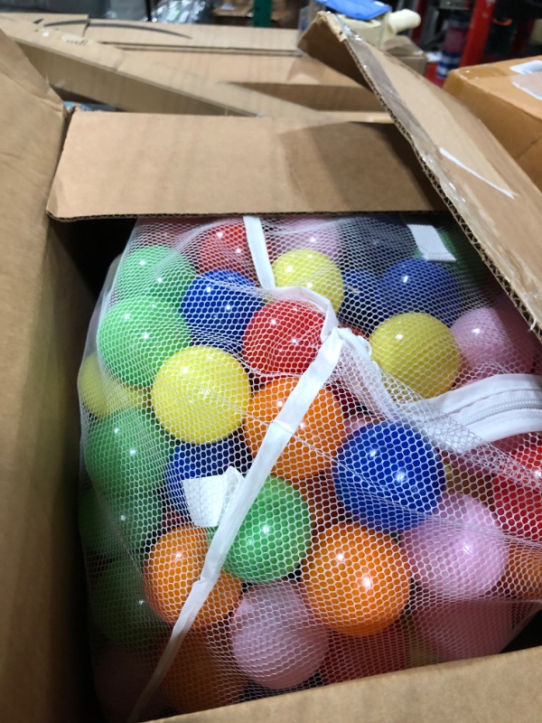 Photo 1 of Click N' Play Ball Pit Balls for Kids, Plastic Refill Balls, 200 Pack, Phthalate and BPA Free, Includes a Reusable Storage Bag with Zipper, Bright Colors, Gift for Toddlers and Kids