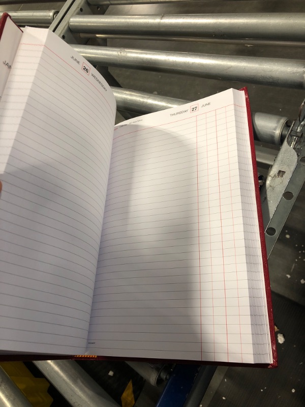 Photo 3 of ***MINOR DAMAGE TO ITEM***

AT-A-GLANCE 2024 Daily Diary, Standard Diary & Address Book, 7-3/4" x 12", Large, Hardcover, Red (SD3771324) 2024 New Edition