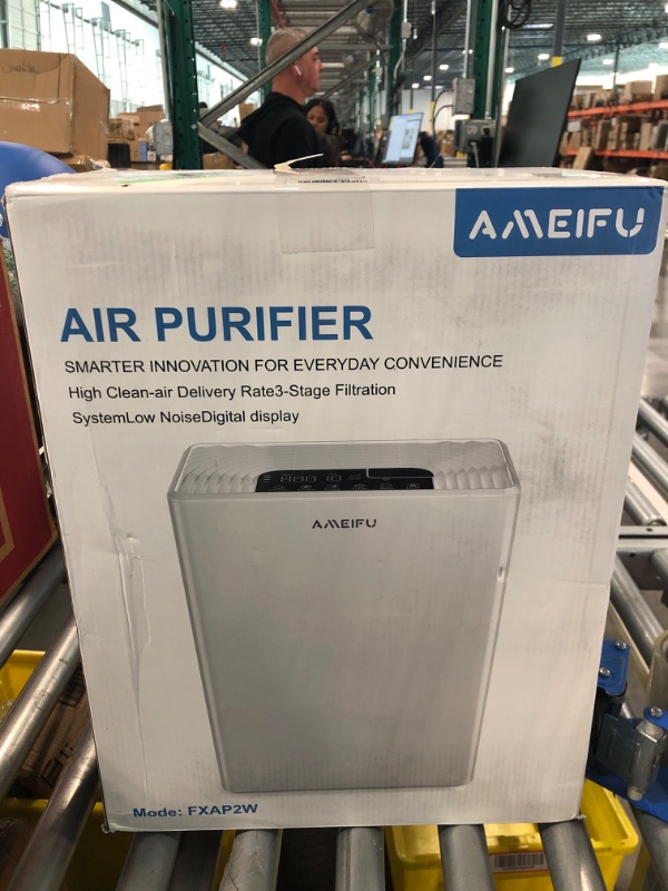 Photo 2 of Air Purifiers for Home Large Room up to 1640ft², AMEIFU Hepa Air Purifiers, H13 True HEPA Air Filter for Pets Hair, Dander, Smoke, Pollen, Smell, 3 Fan Speeds, 5 Timer, Sleep Mode 15DB Air Cleaner air purifiers with filter