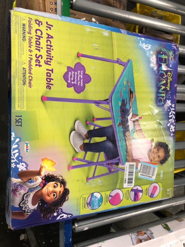 Photo 2 of Disney Encanto Kids Table & One Chair Set, Junior Table for Toddlers 20" x 20" x 16.4"H