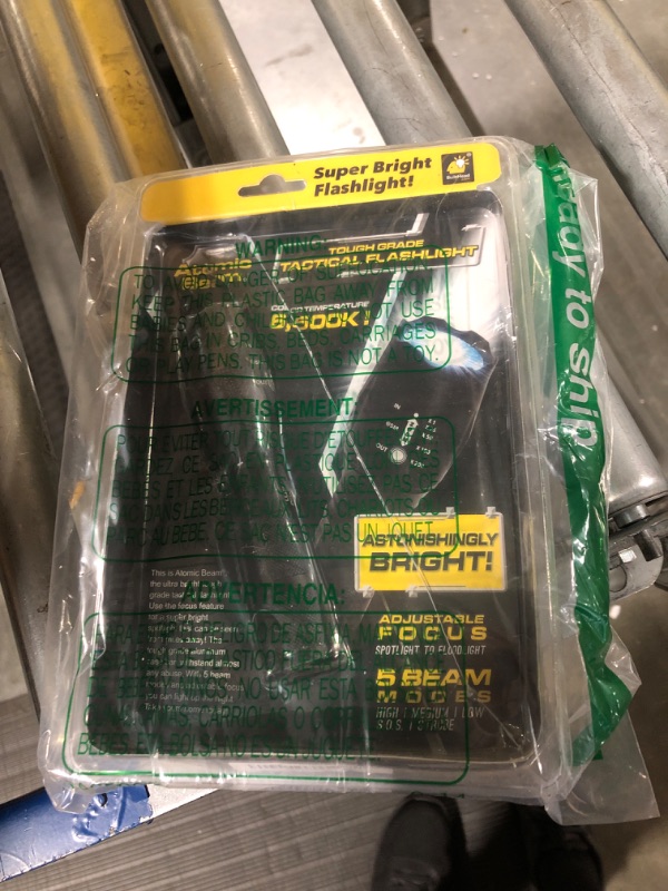 Photo 1 of Atomic Beam LED Flashlight Original by BulbHead, 5 Beam Modes, Tactical Light Bright Flashlight (1 Pack)