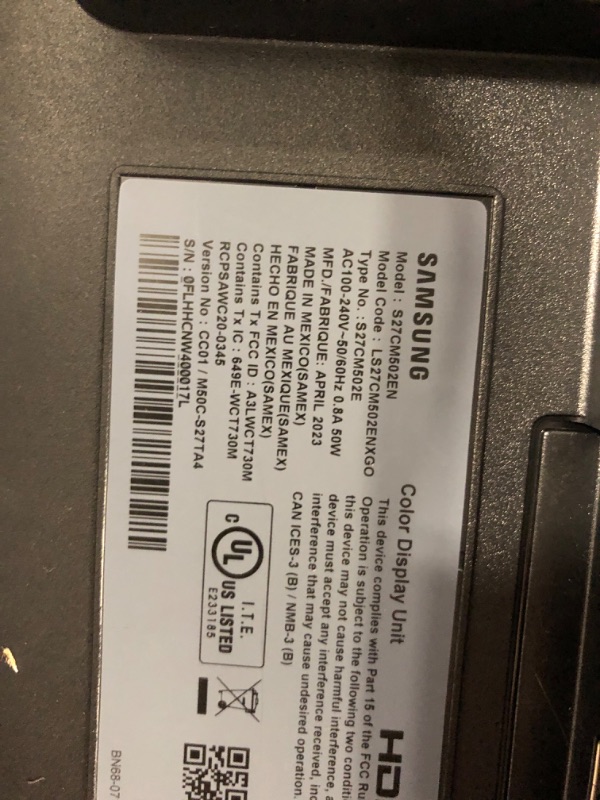 Photo 5 of SAMSUNG 27" M50C Series FHD Smart Monitor w/Streaming-TV, 4ms, 60Hz, HDMI, HDR10, Watch Netflix, YouTube and More, IoT Hub, Mobile Connectivity, LS27CM502ENXGO, Black Black 27-inch M50C (2023 Refresh) IOT Hub, GameHome + Health Monitoring